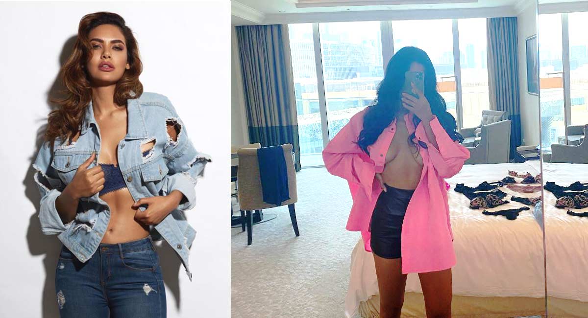 Hotness alert! Esha Gupta goes braless in this mirror selfie
