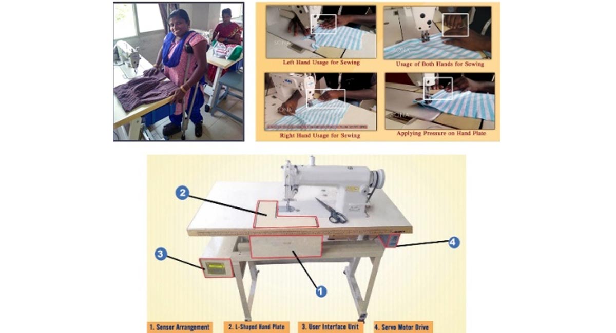 Indian researchers earn patent for sewing machine for the disabled