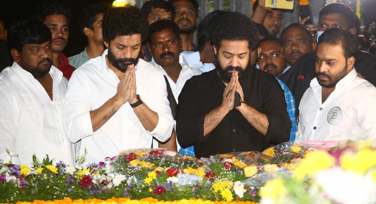 Jr NTR pays homage to his grandfather NT Rama Rao