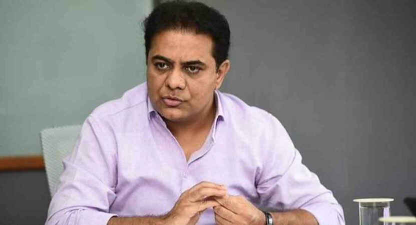 KTR arrives in London to meet industry leaders