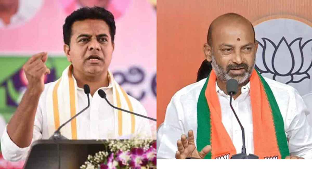 KTR warns legal action against Bandi Sanjay for false allegations