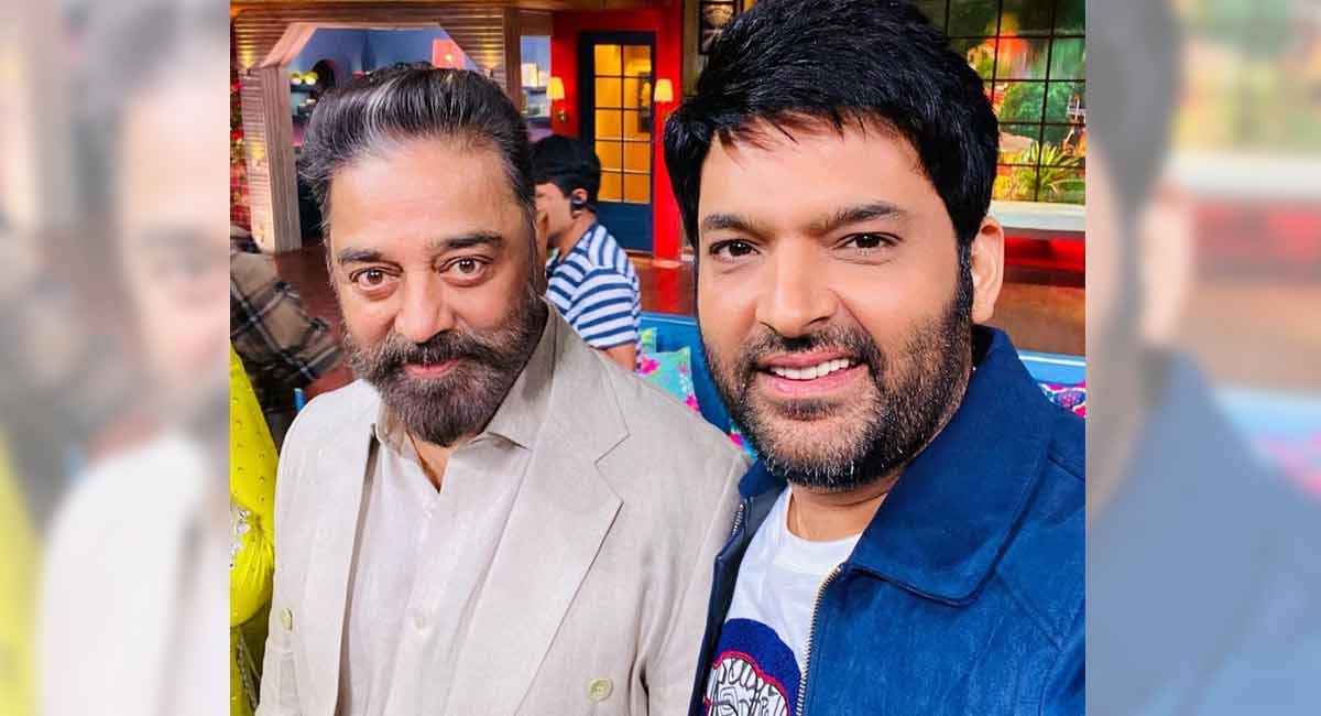 Kapil Sharma’s ‘dream come true’ as he meets Kamal Haasan on TKSS sets