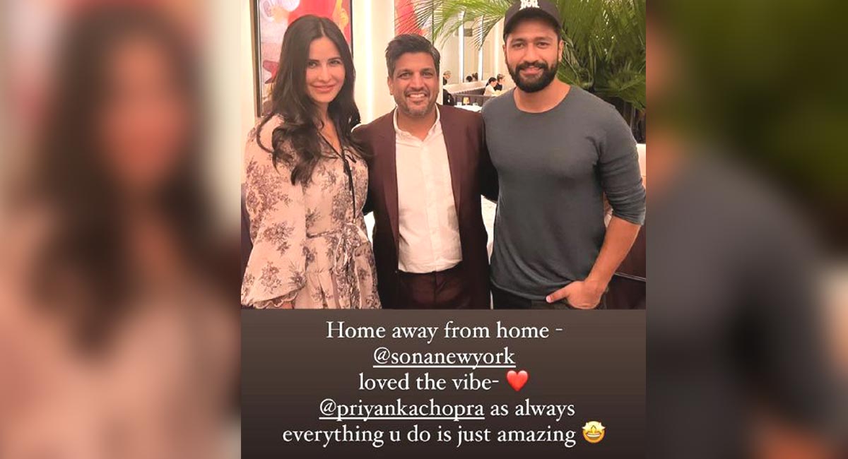 Katrina, Vicky holidaying in New York, visit Priyanka Chopra’s restaurant