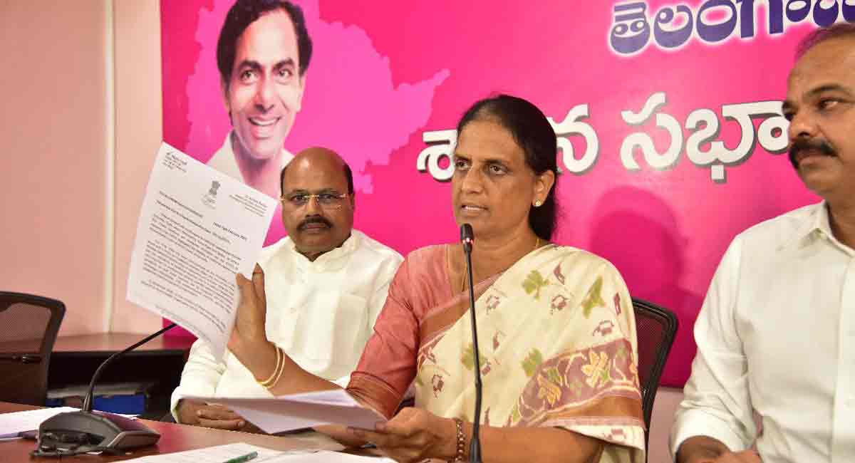 Minister Sabitha demands Amit Shah to announce national status for PRLI