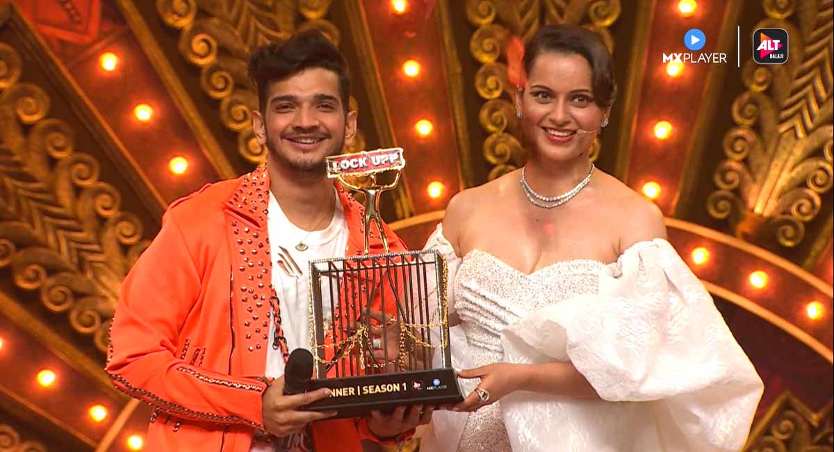 Munawar Faruqui declared winner of Kangana’s reality show ‘Lock Upp’