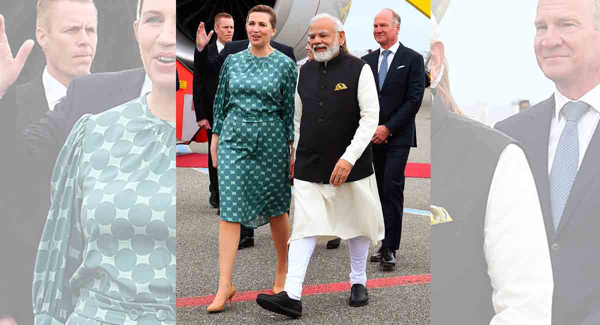 PM Modi reaches Copenhagen, welcomed by Danish counterpart at airport