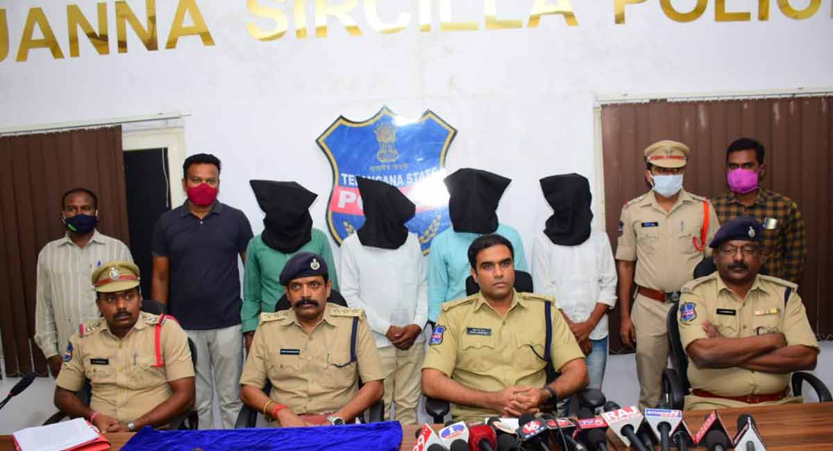 Vemulawada police busted murder plot, four arrested