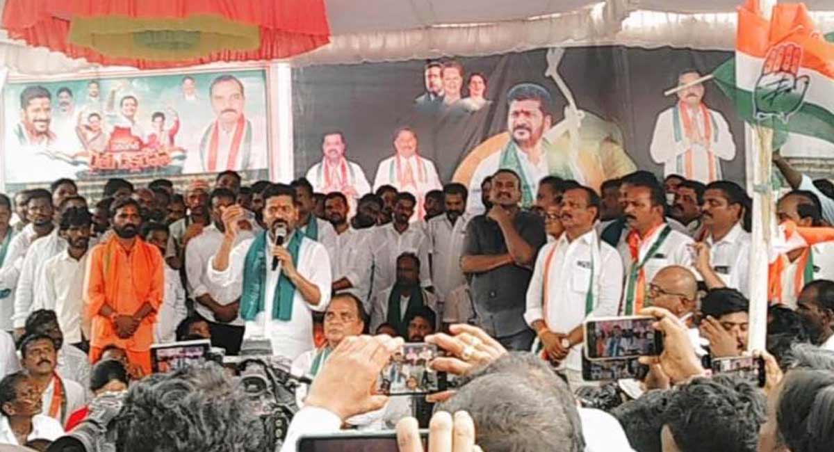 Akkampet will be adopted after coming to power in Telangana: Revanth Reddy