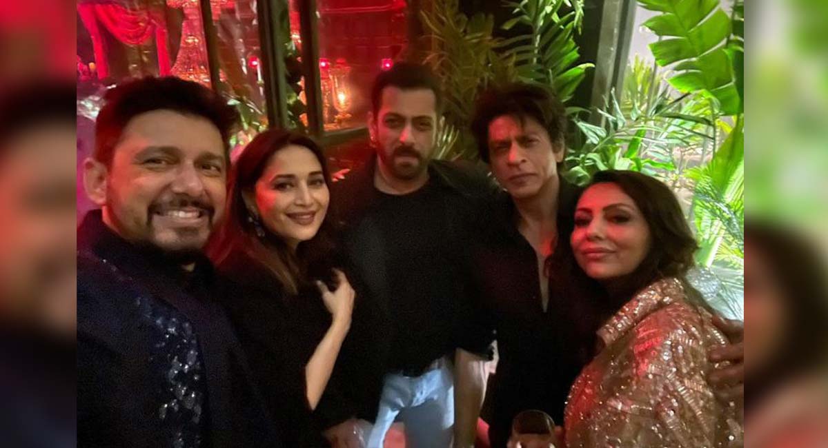 Salman, Shah Rukh, Madhuri Dixit ooze stardom in selfie frame