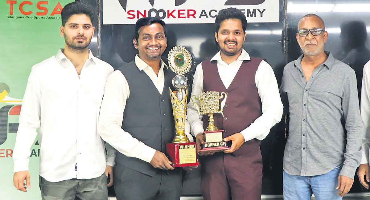 Pandurangaiah clinches F1 Telangana State Open Snooker Championship title
