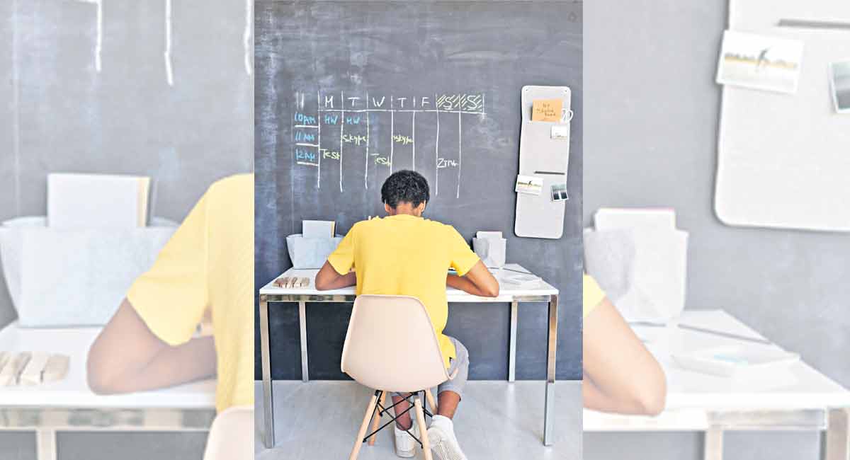 Importance of making and sticking to a timetable