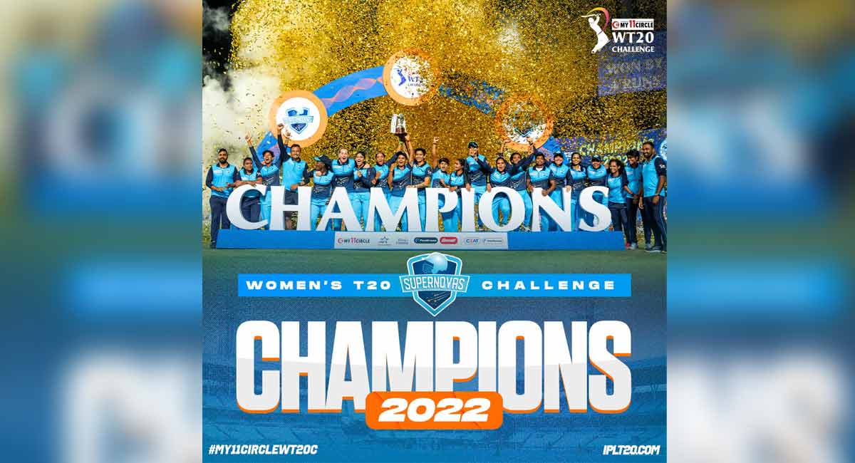 Supernovas beat Velocity by 4 runs to win Women’s T20 Challenge