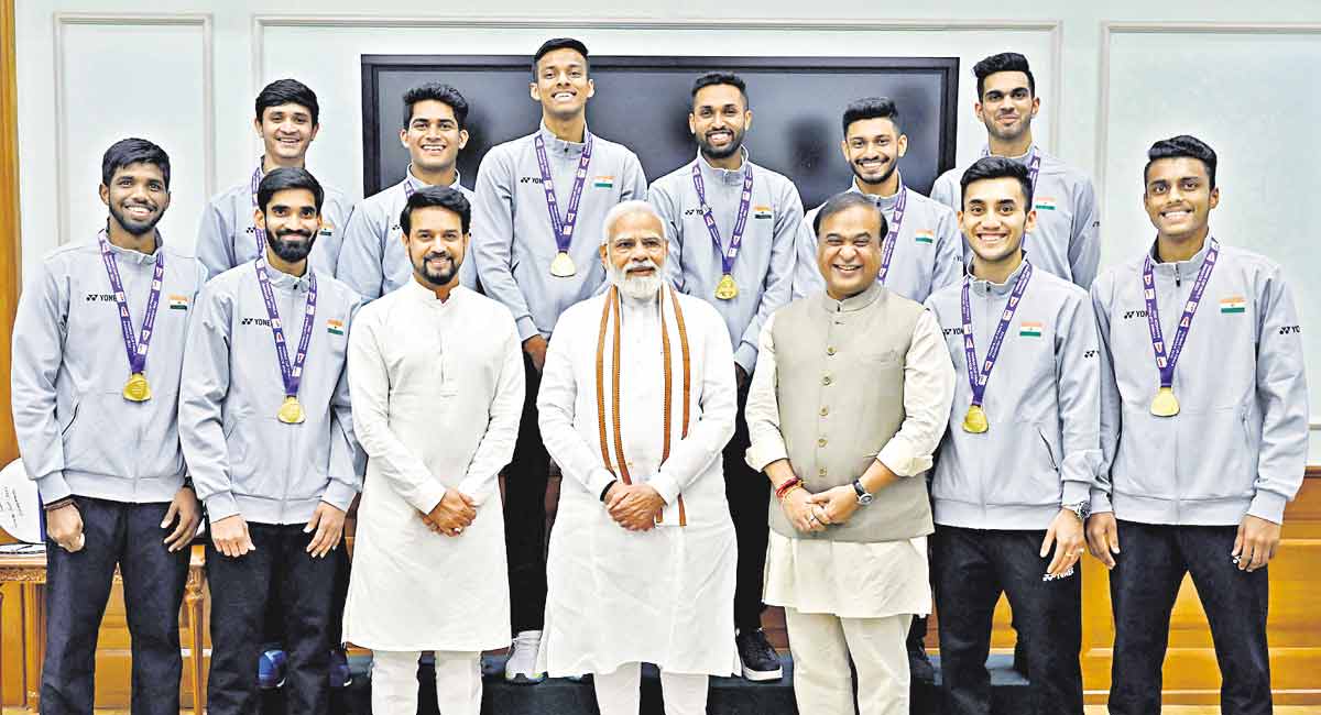 PM Modi lauds Thomas Cup team