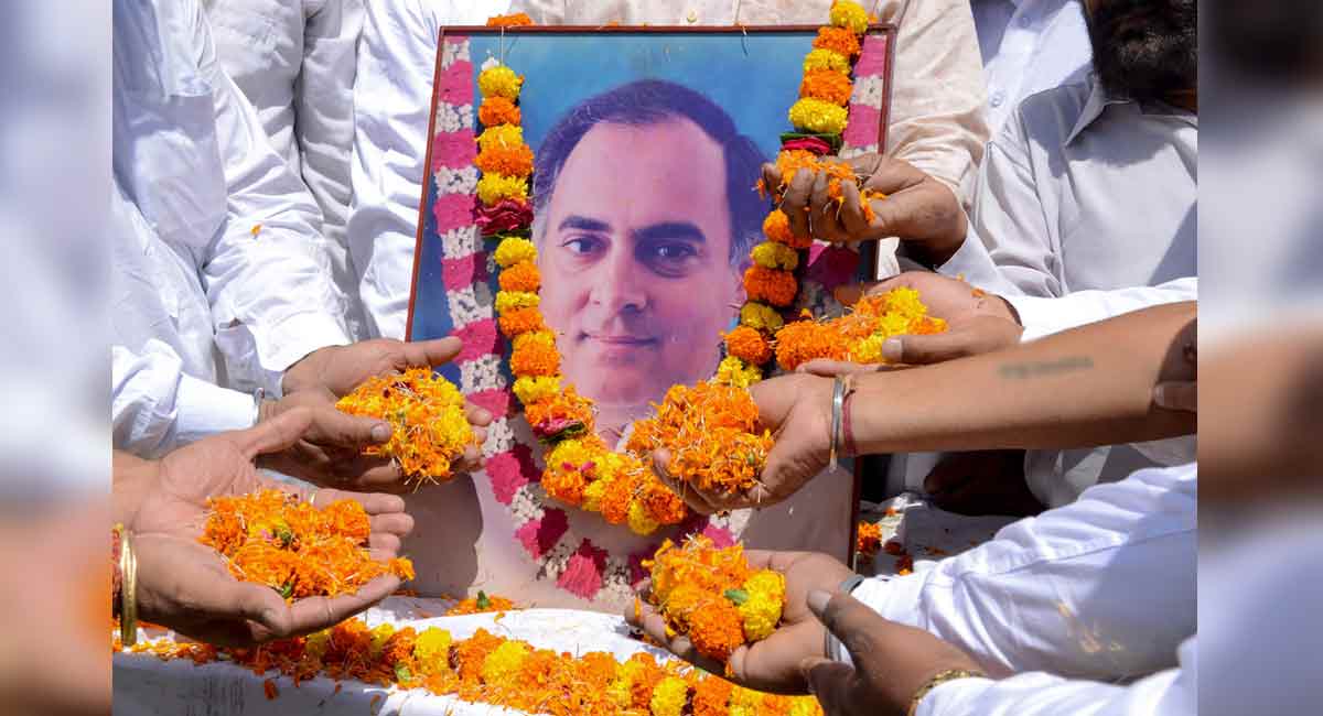 Tributes pour in on Rajiv Gandhi’s 31st death anniversary