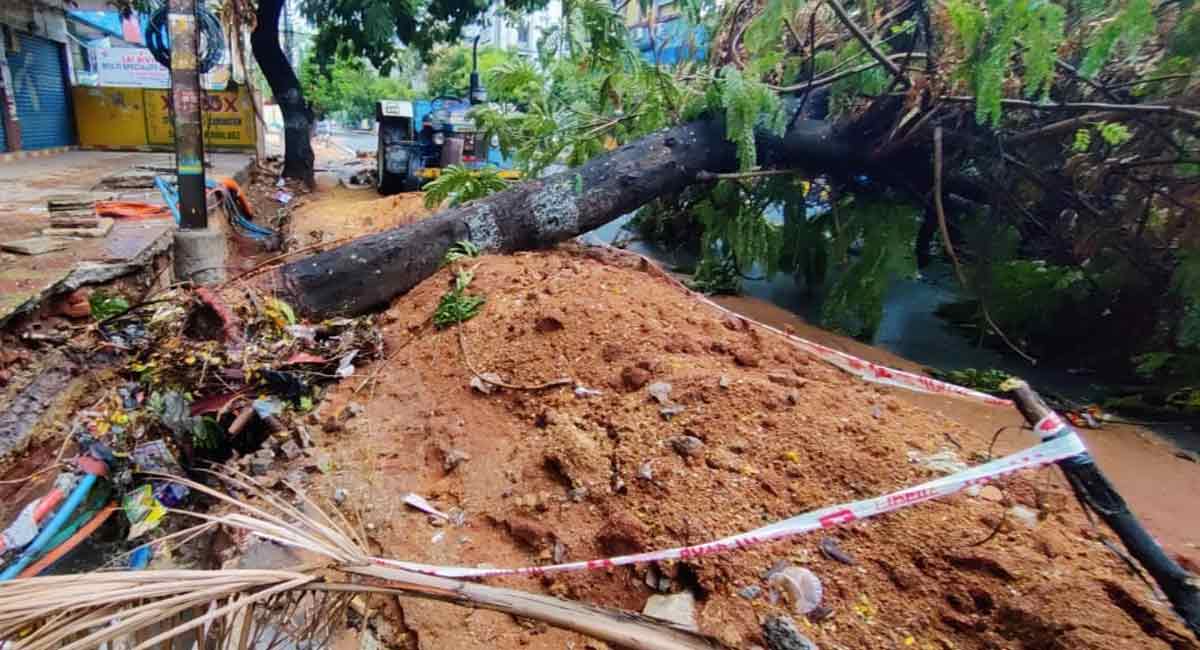 Heavy rains lash Hyderabad in early hours of Wednesday