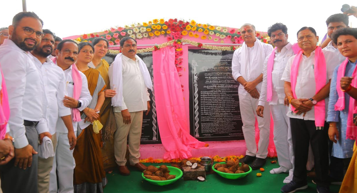 Harish Rao lays foundation for govt medical college at Mahabubabad