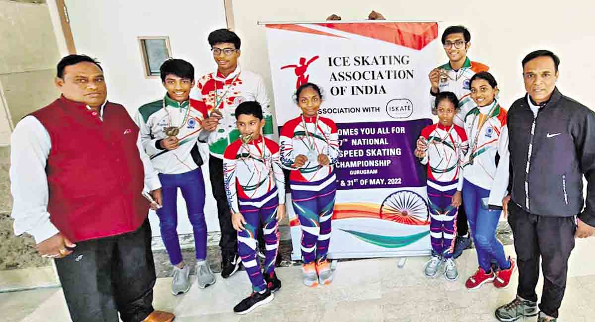 Telangana’s Dhruv bags top honours in Ice Skating Championship