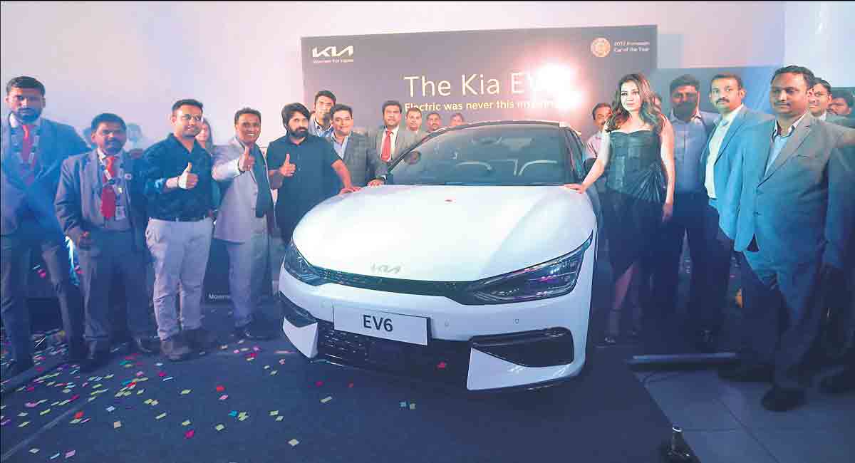 Hyderabad: Kia unveils its first electric car EV6