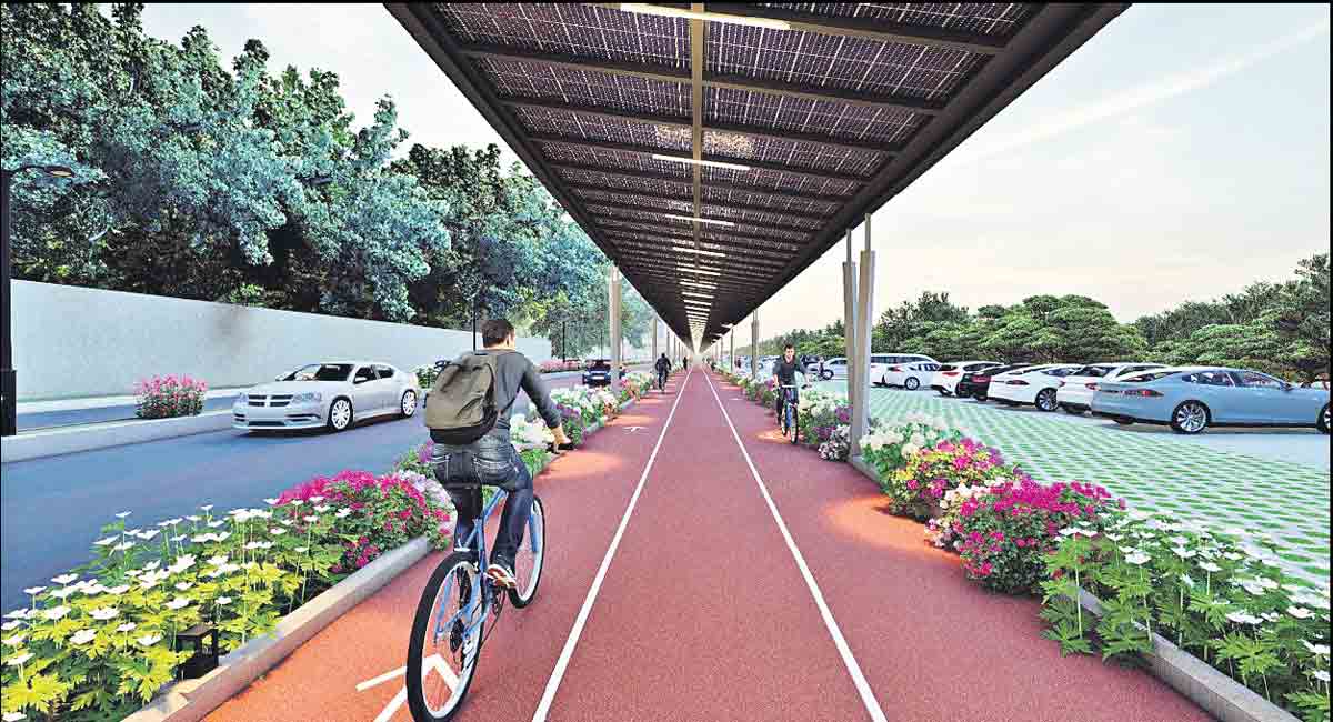 Hyderabad: ORR to get 21-km solar cycling track