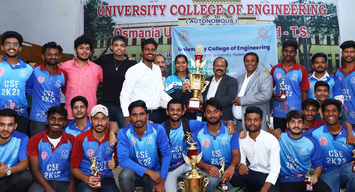 Osmania University Annual Sports Day: CSC, ECE emerge champions