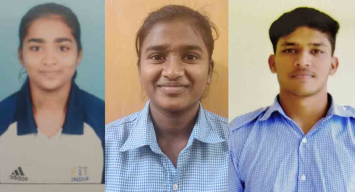 Three Telangana State Sports School students for Khelo India Games