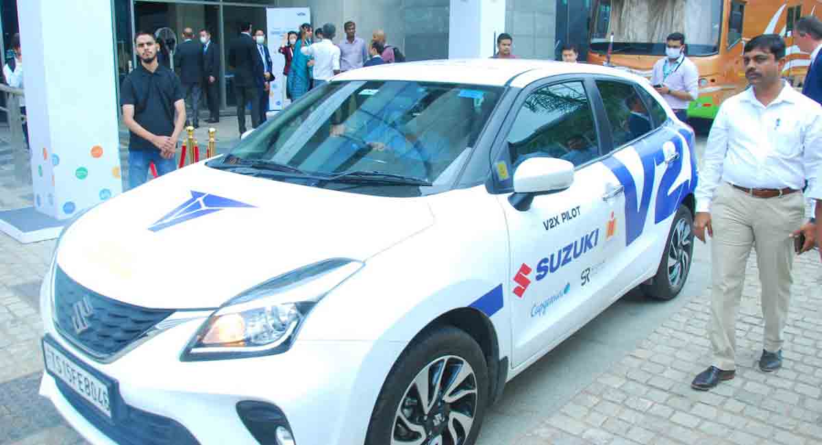 Suzuki demonstrates V2X Technology for cars at IIT-H
