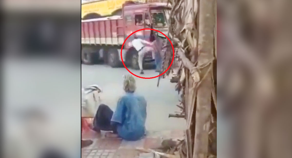 Andhra traffic cop suspended after video of him kicking a drunk man goes viral