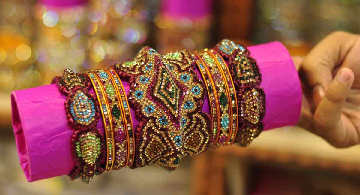 GI application filed for Hyderabad lac bangles
