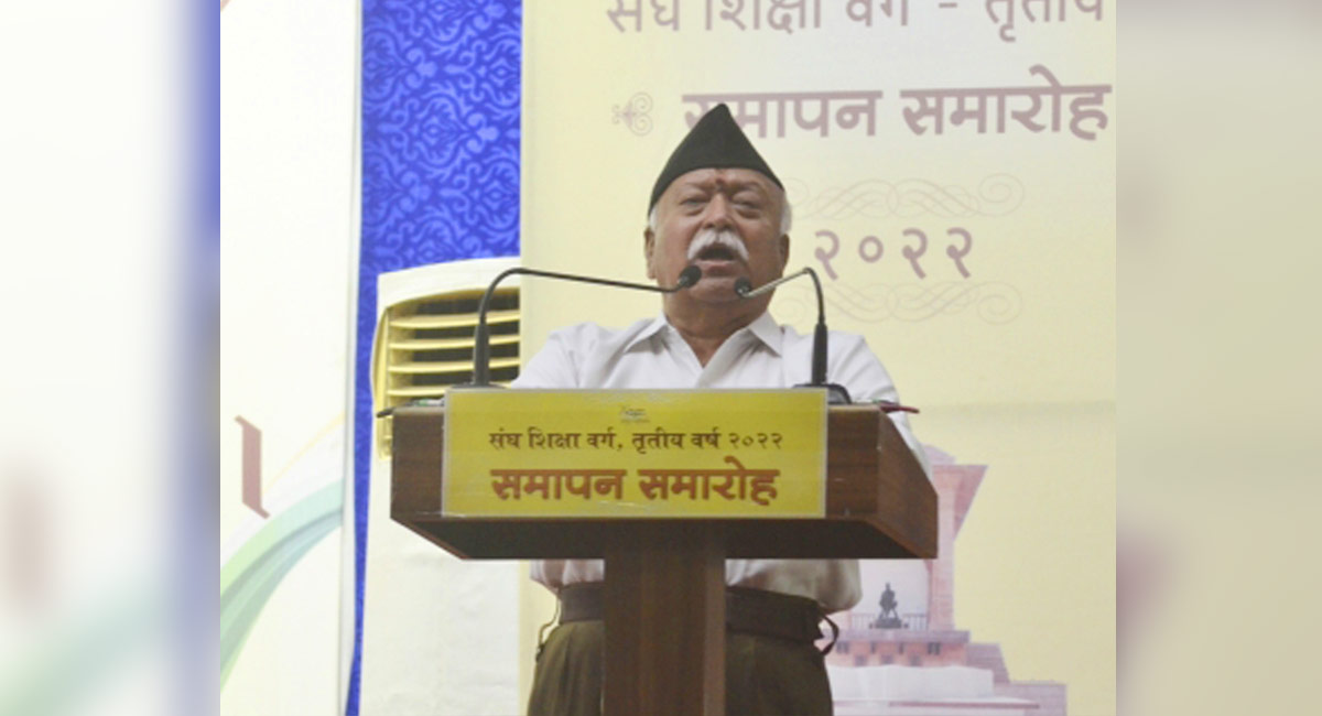 Bhagwat calls for settling mosque dispute amicably