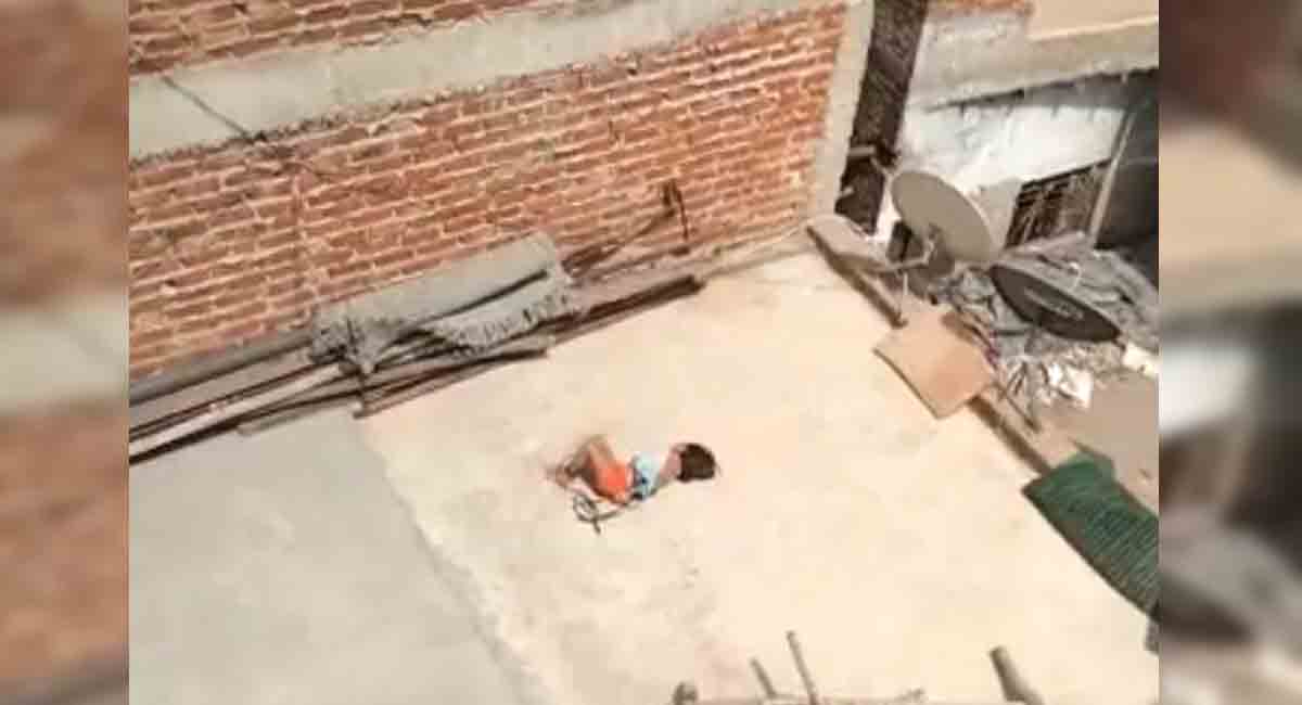 Delhi: 5-year-old left tied on rooftop under scorching sun for not doing homework
