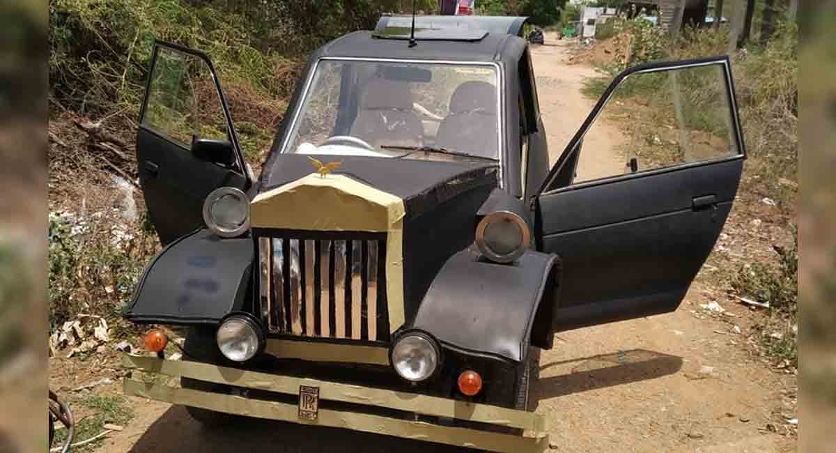 Khammam engineer makes electric car that gives 300 km range