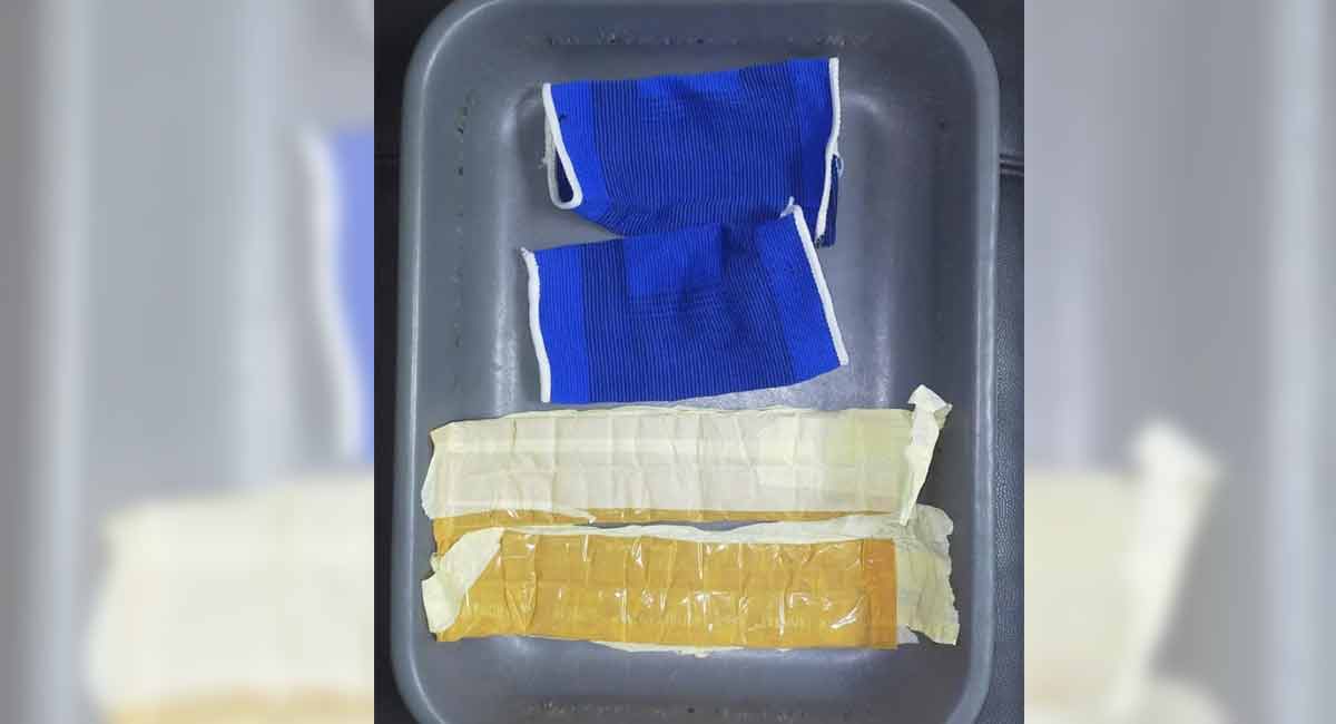Hyderabad: Gold worth Rs 53.77 lakh seized at RGI Airport
