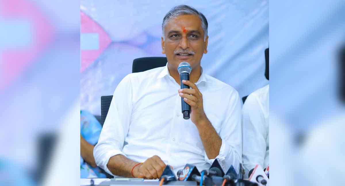 Centre falsely claiming credit for Telangana govt’s initiatives: Harish Rao