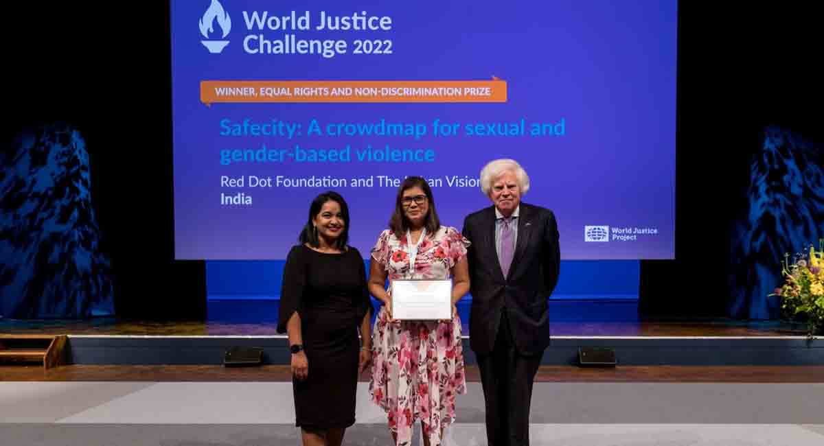 Indian app addressing gender-based violence wins World Justice Challenge