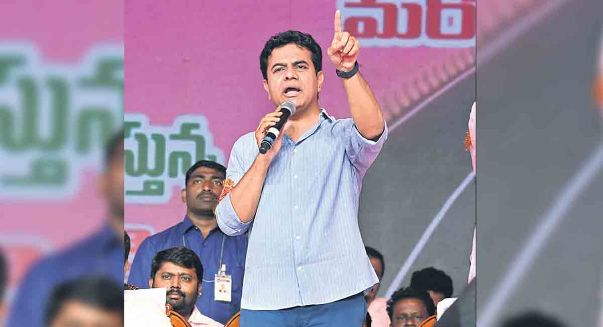 Book case against me if you have guts: KTR