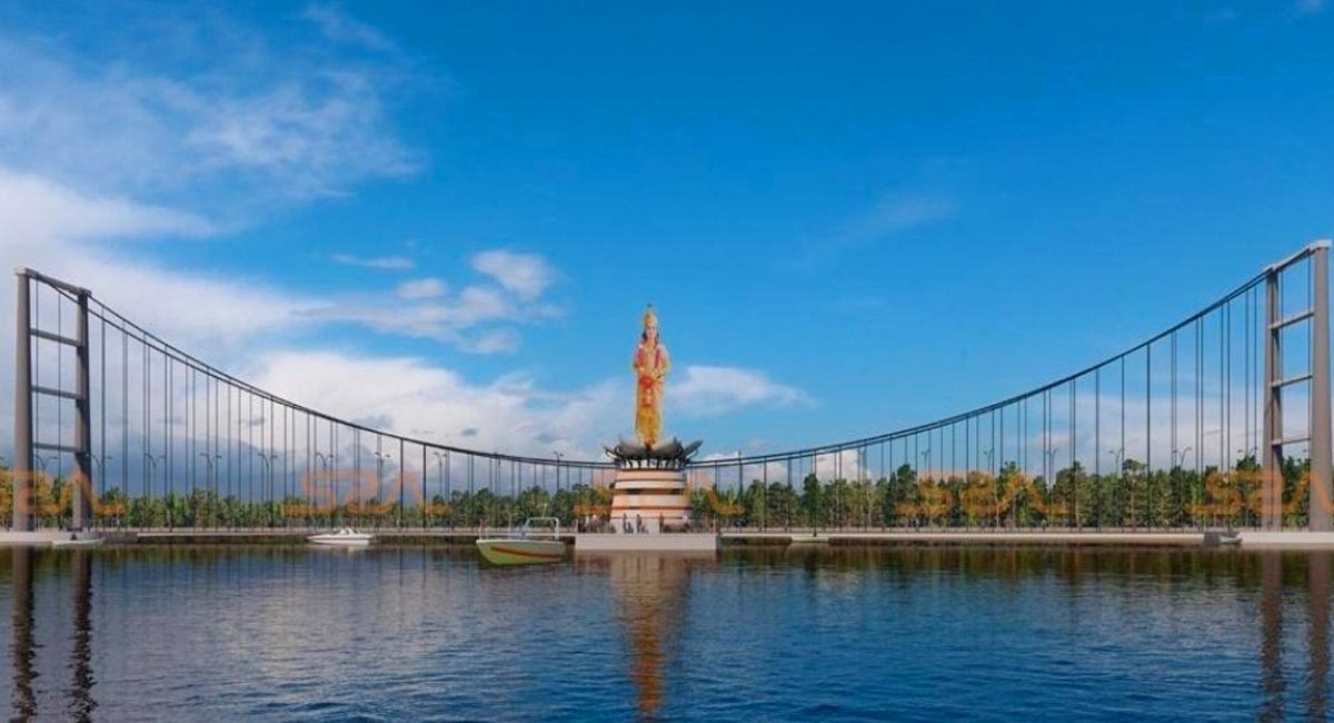 NTR’s statue in Krishna avatar to adorn Khammam lake