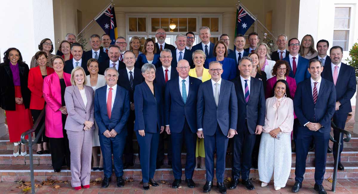 New Australian government ministry sworn in