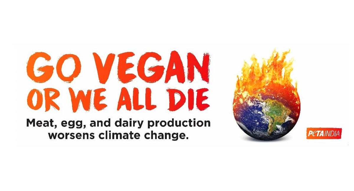 PETA India puts up banners in Hyderabad saying ‘GO Vegan or We All Die’