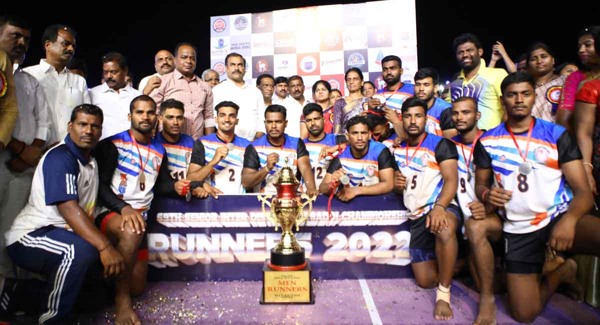 RR, Nalgonda emerge champions at Inter-District Kabaddi Tournament
