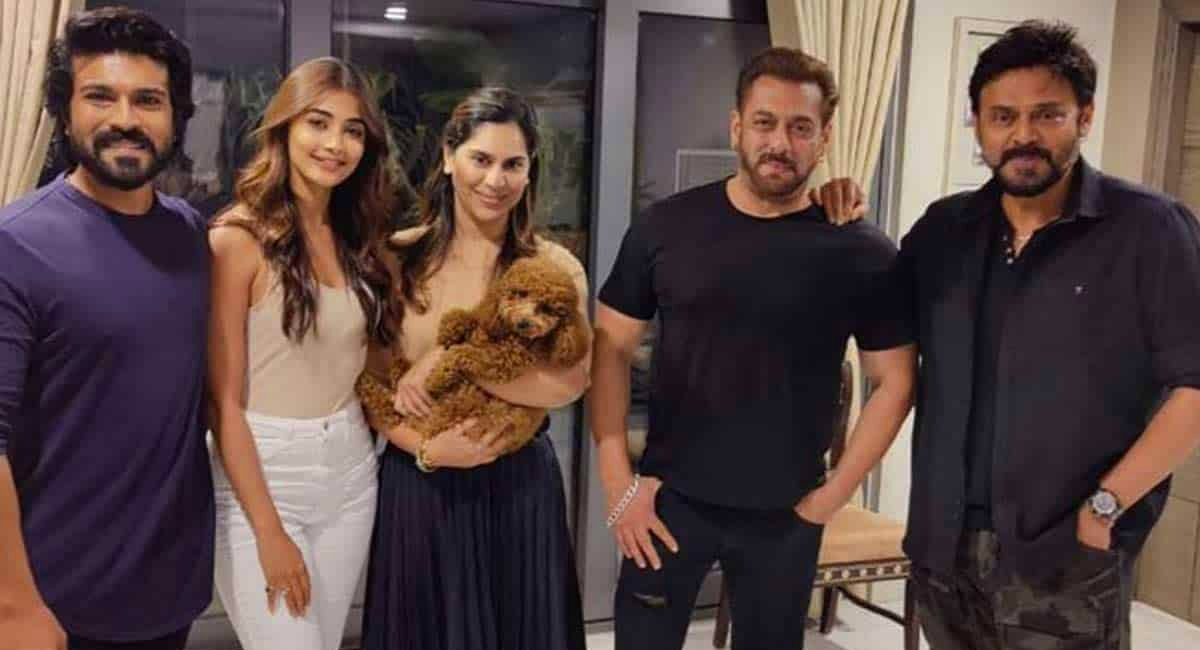 Ram Charan, Upasana host ‘Kabhi Eid Kabhi Diwali’ actors at their residence