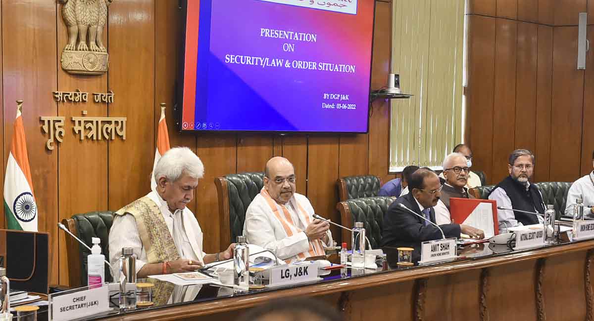 Amit Shah reviews security situation in J-K after series of targeted killings