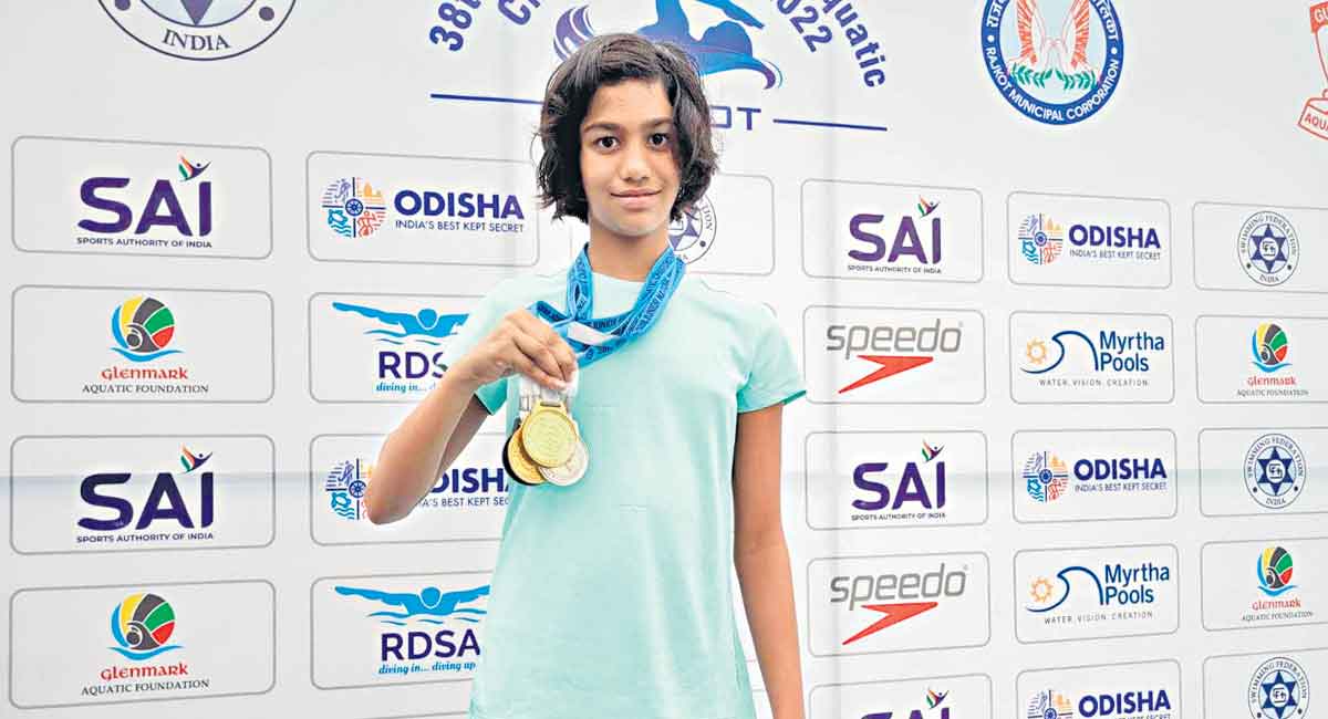 Telangana’s Shivani clinches second gold in 38th Sub-Junior National Aquatic Championship
