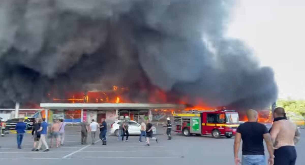 Missile strike on Ukrainian shopping mall a terror act: Zelensky