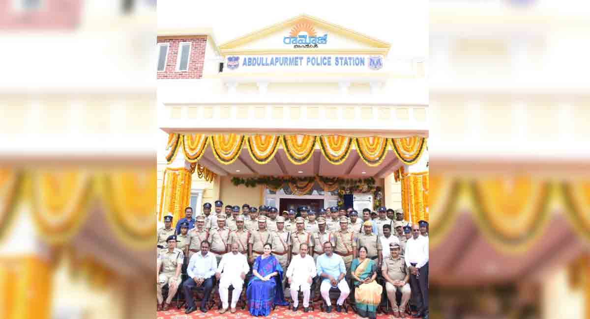 Home Minister Mahmood Ali inaugurates new Abdullapurmet PS building