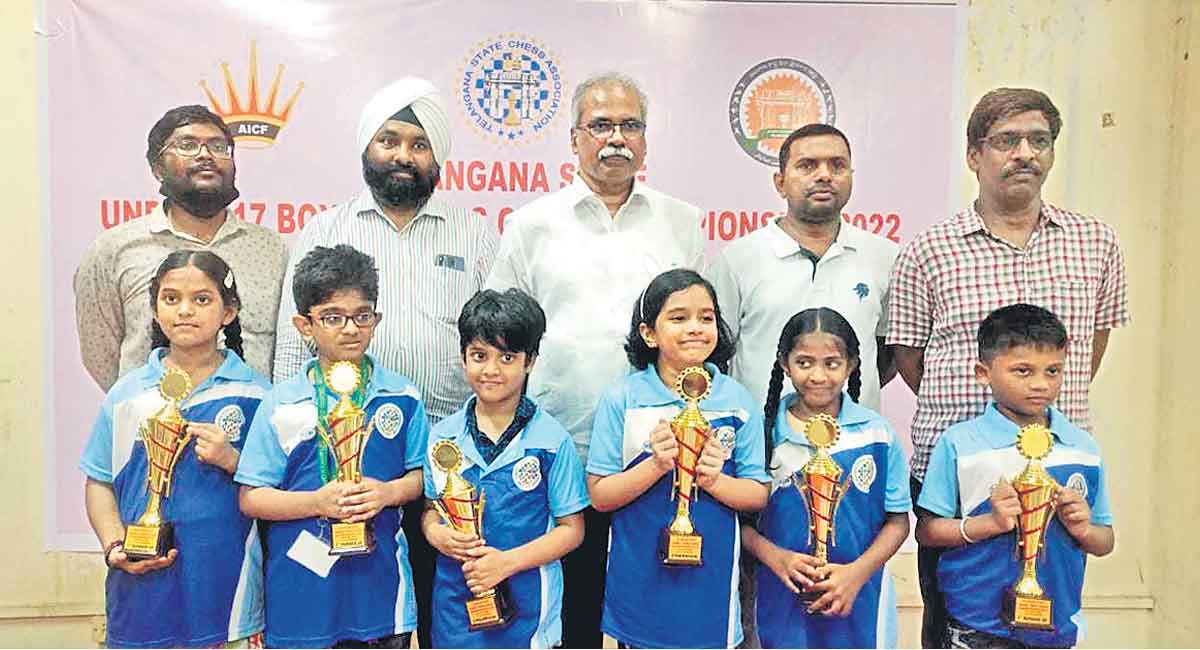 Prathul, Aadya bag top honours in TS U-7 Chess National Selection Tournament