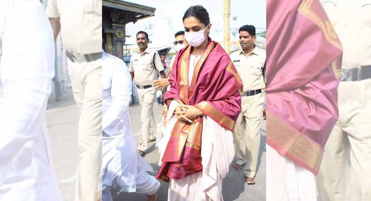 Deepika Padukone visits Tirupati temple with her father on his birthday today