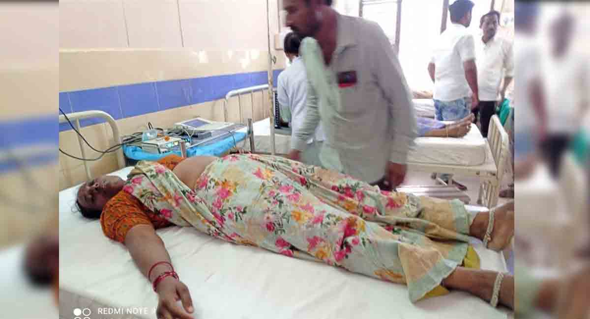 Tension prevails in Husnabad town as displaced stage protest