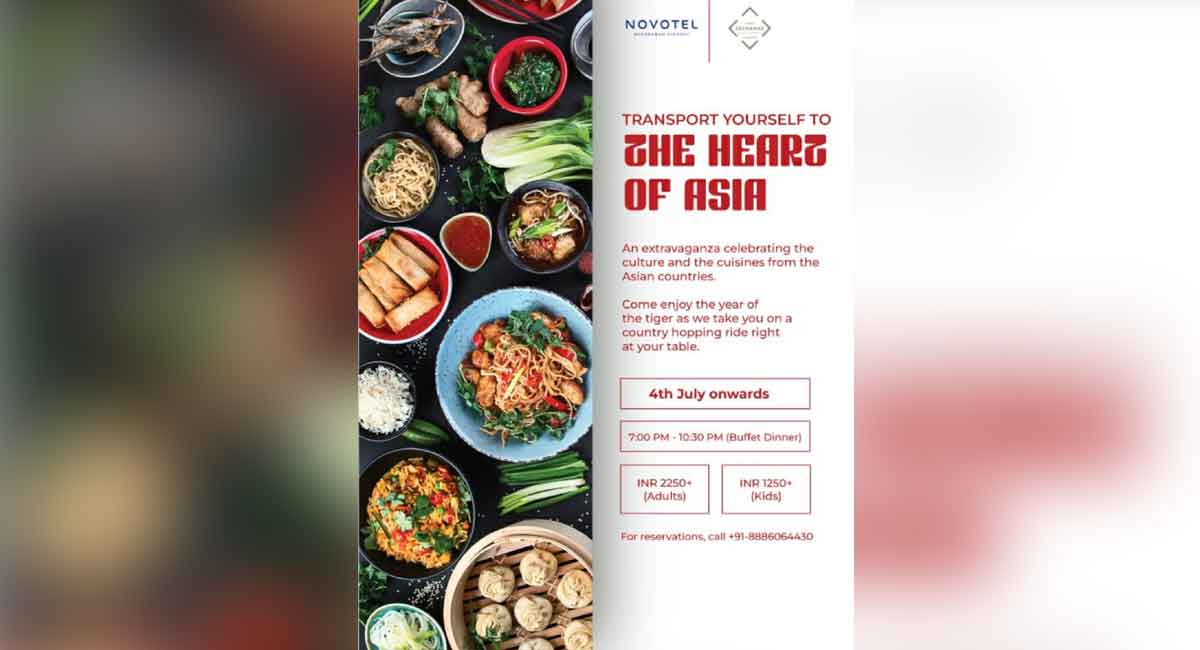 Celebrate sumptuous ‘Pan-Asian Food Festival’ at Novotel Hyderabad Airport