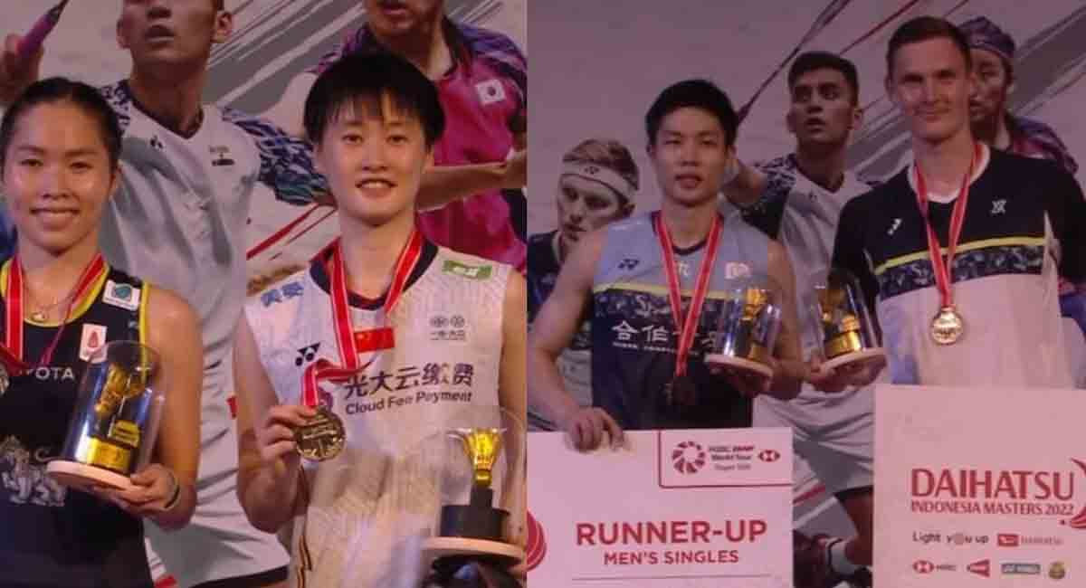 Indonesia Masters: Viktor Axelsen, Chen Yufei clinch singles titles