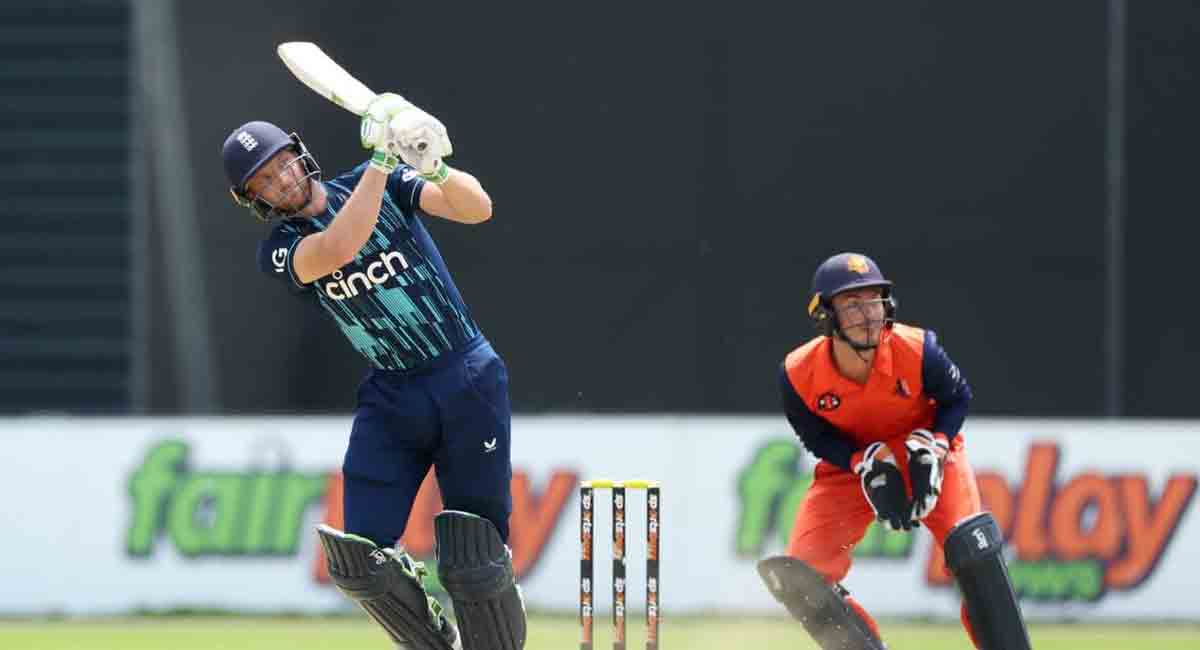 England hit world-record ODI score of 498-4 against Netherlands